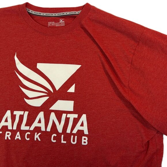 Men's MIZUNO CORE T-Shirt Atlanta Track Club - Red / White Graphic - Very Nice! - Picture 11 of 14